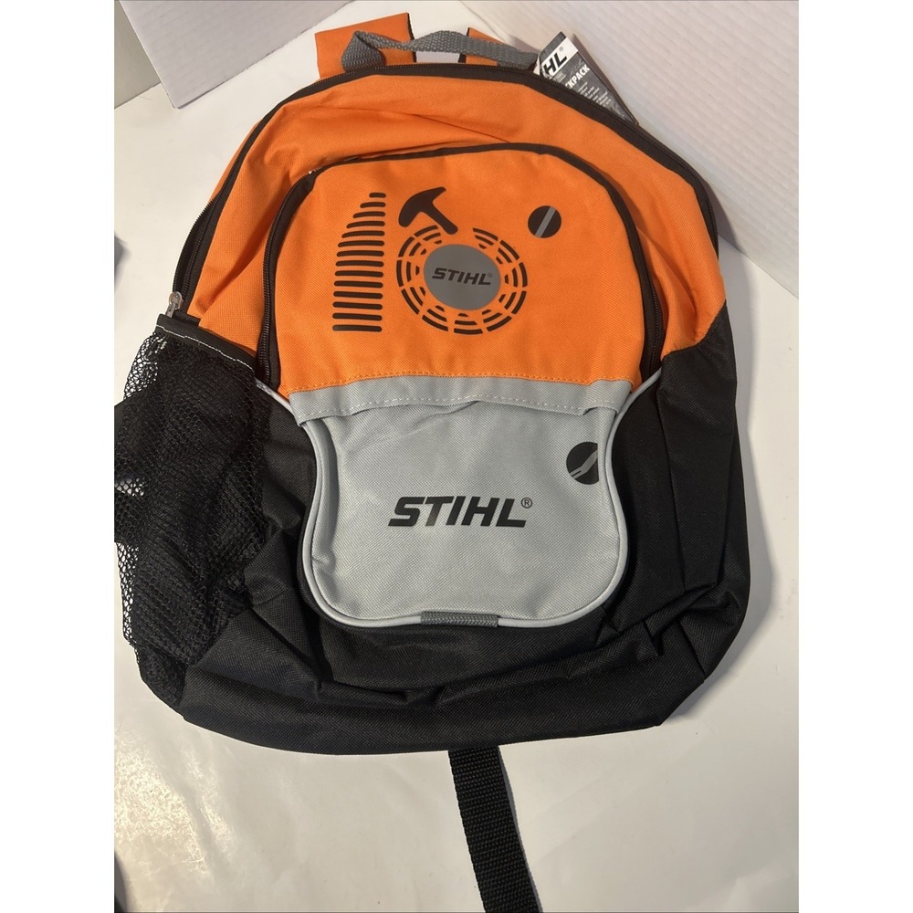 Stihl- Blower School Backpack for Kids 17 Inch X 14in. Orange And Black New. G43 - Picture 2 of 5